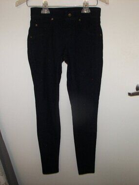 Hue women's navy blue pants (leggings) skinny straight leg size XS